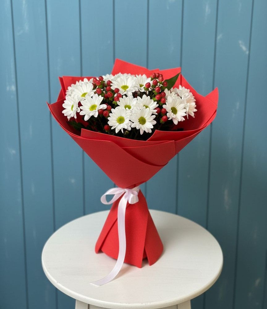 Букет цветов из: Хризантемы в Визинге