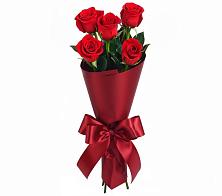 Букет 5 Красных роз Эдлесс Лав в Визинге