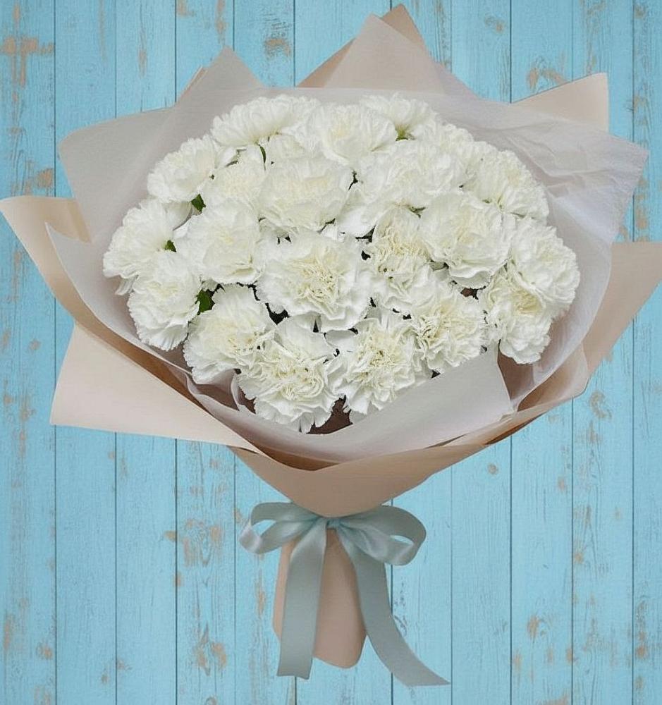 Букет цветов из: Гвоздики в Визинге