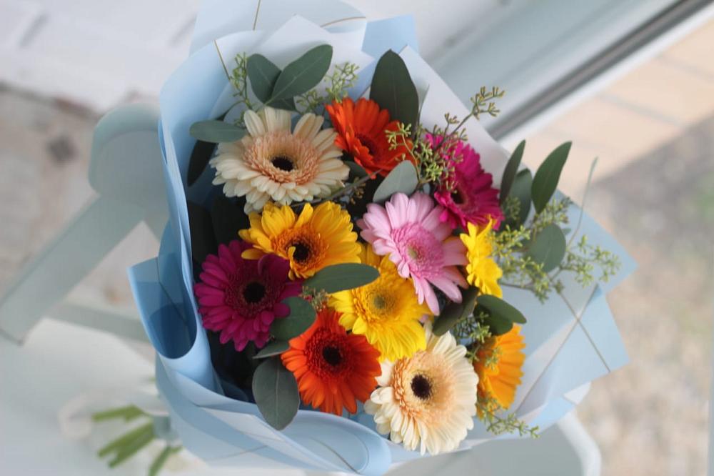 Букет цветов из: Герберы в Визинге