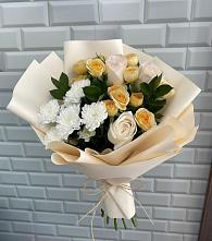 Букет цветов из:  Розы и Хризантемы в Визинге