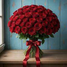 Букет Красные розы Блэк Меджик в Визинге