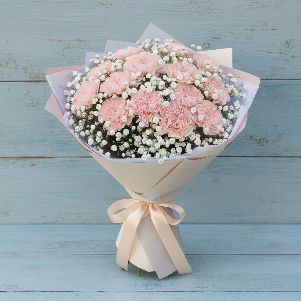 Букет цветов из: Гвоздики в Визинге