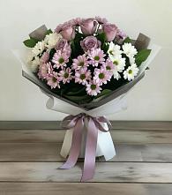 Букет цветов из:  Хризантемы и Розы в Визинге