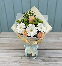 Букет цветов из:  Герберы, Розы и Хризантемы #REPLACE_PRED# Визинге