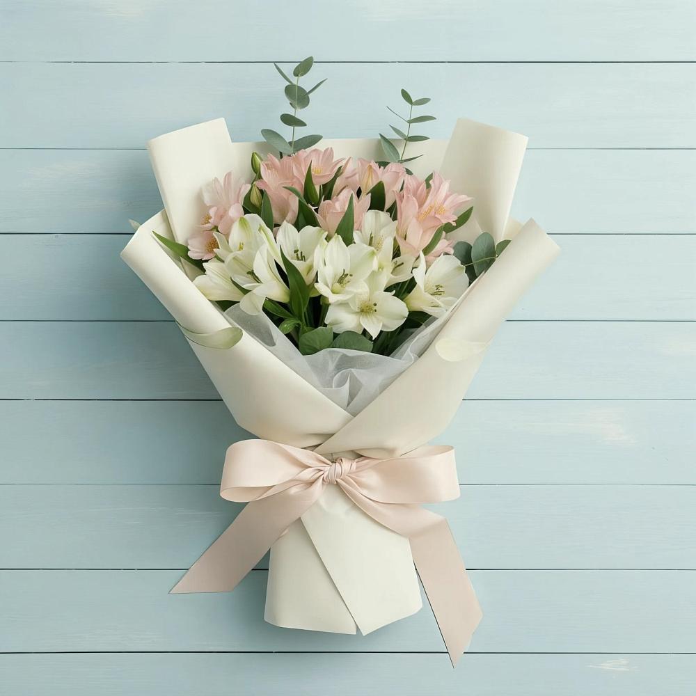 Букет цветов из: Альстромерии в Визинге