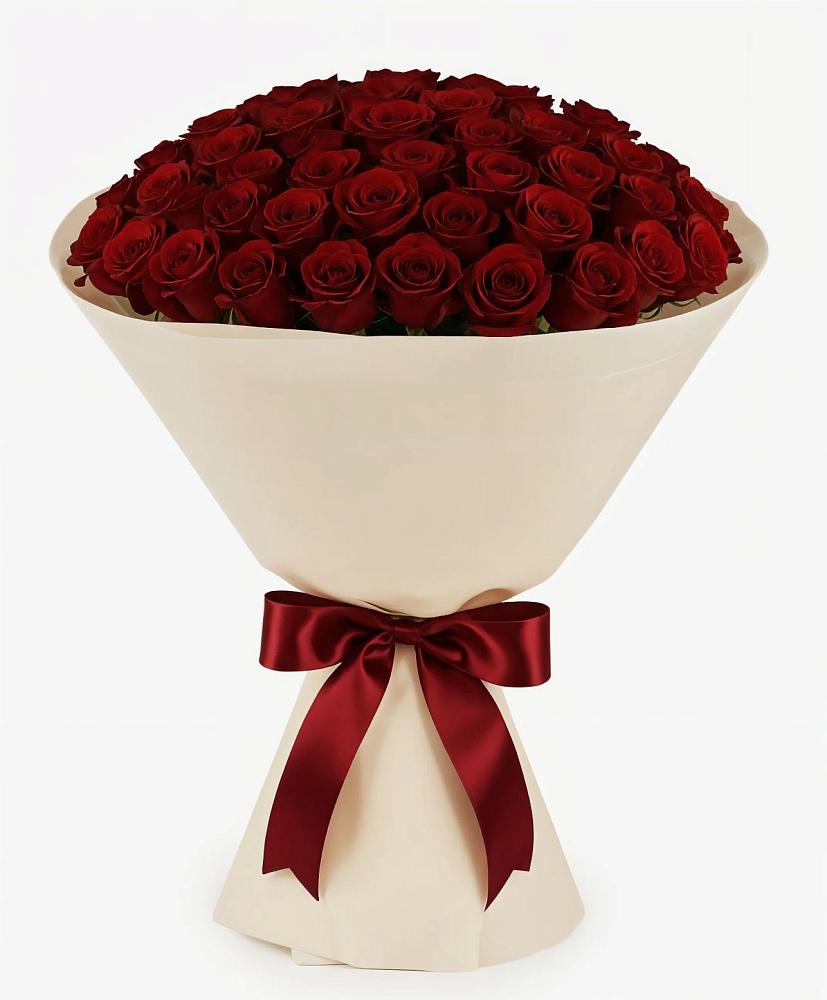 Букет 101 Бордовая роза Блэк Бакарра в Визинге